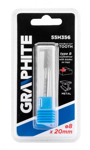Graphite marófej hengereslélezett 8x45 mm keményfém