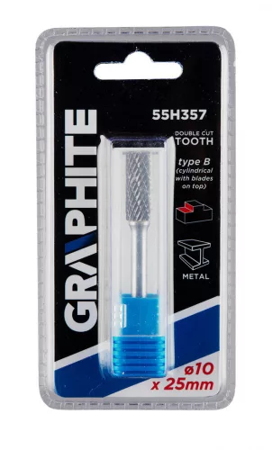 Graphite marófej hengereslélezett 10x45 mm keményfém