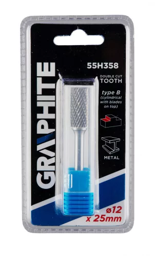 Graphite marófej hengereslélezett 12x45 mm keményfém