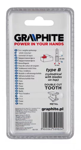 Graphite marófej hengereslélezett 12x45 mm keményfém
