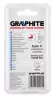 Graphite marófej lekerekített 12x45 mm, 6 mm szár keményfém