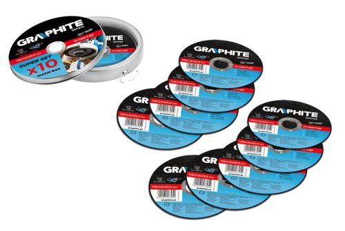 Graphite vágókorong 115x1x22,2 mm 10 részes dobozban