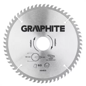 Graphite körfűrészlap 180x2,8x30 mm 60 fog, keményfém