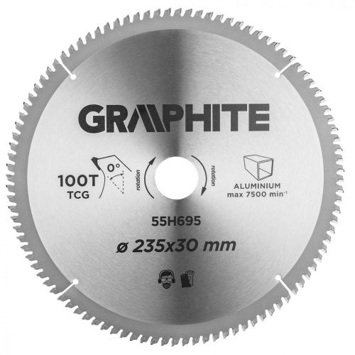 Graphite körfűrészlap 235x2,8x30 mm 100 fog, keményfém