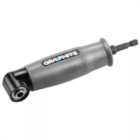 Graphite sarok adapter 90°, akkus fúrókhoz, 1/4" 6,35 mm mágneses befogó, jobb és bal forgásirány