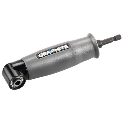 Graphite sarok adapter 90°, akkus fúrókhoz, 1/4" 6,35 mm mágneses befogó, jobb és bal forgásirány
