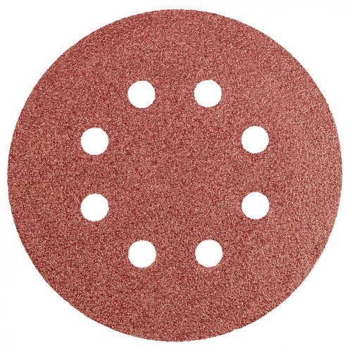 Graphite csiszolópapír tépőzáras 125 mm P60, 5 részes, 8 lyukkal