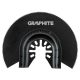 Graphite félkör fűrészlap multifunkciós géphez 87 mm, 200 fog HCS fához
