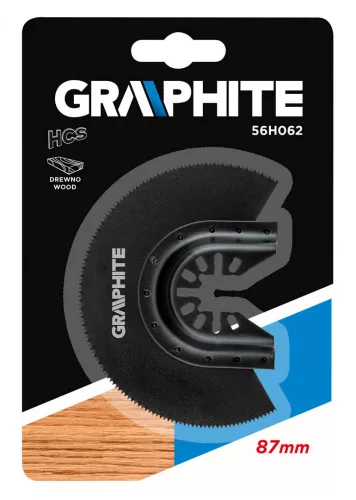 Graphite félkör fűrészlap multifunkciós géphez 87 mm, 200 fog HCS fához