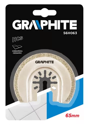Graphite félkör fűrészlap multifunkciós géphez 65 mm kerámiához
