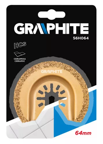 Graphite félkör fűrészlap multifunkciós géphez 64 mm kerámiához
