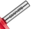 Graphite idommaró csapággyal, díszítő, 39,3x15,9 mm, szár 8 mm, HM