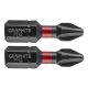 Graphite torziós ütvecsavarozó bit PH2x25 mm, 2 részes