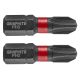 Graphite torziós ütvecsavarozó bit PH3x25 mm, 2 részes