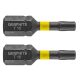 Graphite torziós ütvecsavarozó bit T15x25 mm, 2 részes