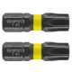Graphite torziós ütvecsavarozó bit T40x25 mm, 2 részes