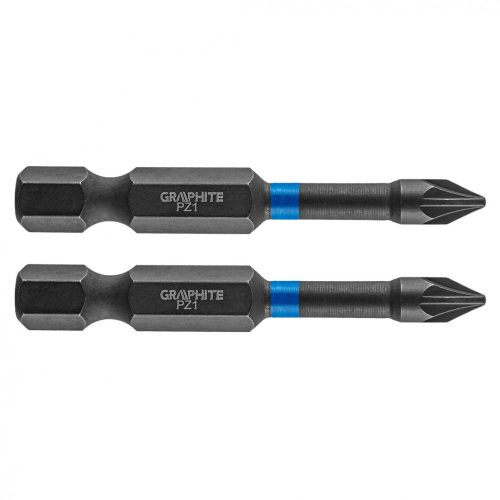 Graphite torziós ütvecsavarozó bit PZ1x50 mm, 2 részes