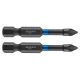 Graphite torziós ütvecsavarozó bit PZ1x50 mm, 2 részes