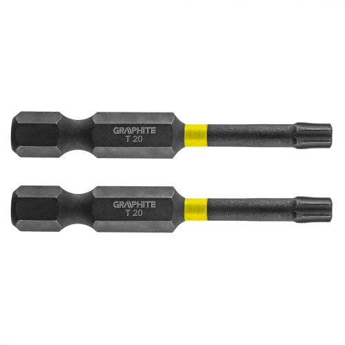 Graphite torziós ütvecsavarozó bit T20x50 mm, 2 részes