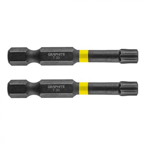 Graphite torziós ütvecsavarozó bit T30x50 mm, 2 részes