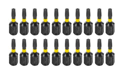 Graphite torziós ütvecsavarozó bit T15x25 mm, 20 részes