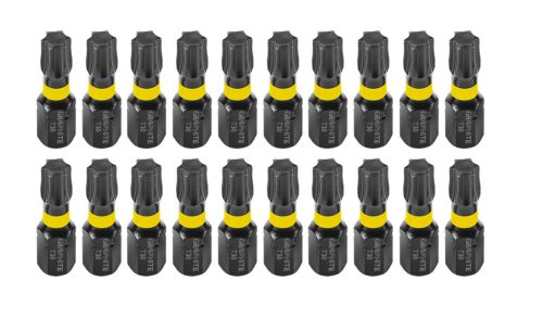 Graphite torziós ütvecsavarozó bit T30x25 mm, 20 részes