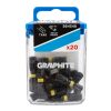 Graphite ütvecsavarozó bit TX40 x 25 mm, 20 db