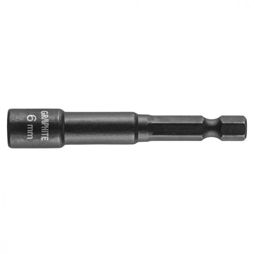 Graphite csavarbehajtó ütvecsavarozókhoz, 6-lapú, mágneses 6 mm 1/4"