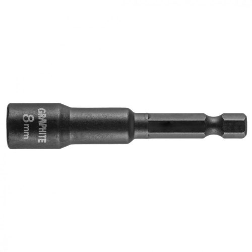 Graphite csavarbehajtó ütvecsavarozókhoz, 6-lapú, mágneses 8 mm 1/4"