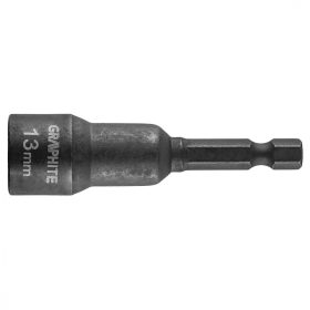 Graphite csavarbehajtó ütvecsavarozókhoz, 6-lapú, mágneses 13 mm 1/4"