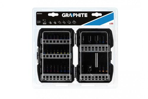 Graphite torziós bitkészlet ütvecsavarozókhoz, 36 részes