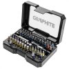 Graphite csavarhúzó bitkészlet mágneses 25 mm 60 részes