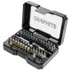 Graphite csavarhúzó bitkészlet mágneses 25 mm 60 részes