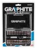 Graphite csavarhúzó bitkészlet mágneses 25 mm 60 részes