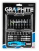 Graphite csavarhúzó bitkészlet mágneses 25/50 mm 31 részes