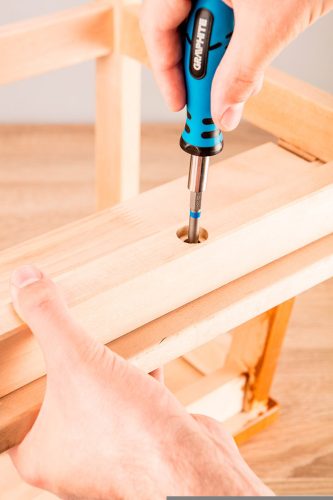 Graphite csavarhúzó bitkészlet mágneses 25/50 mm 31 részes