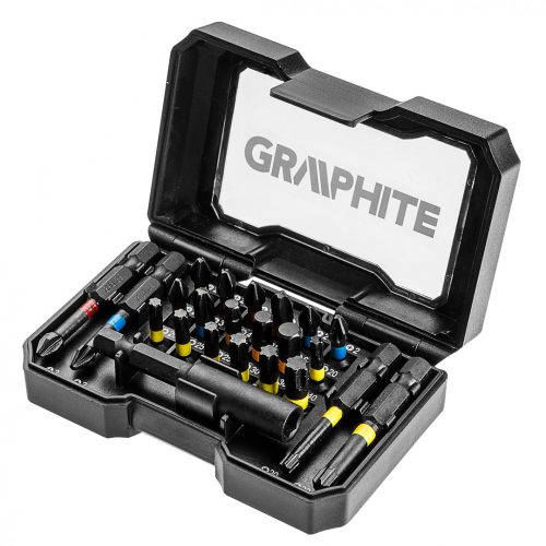 Graphite bitkészlet mágneses 25-50 mm 23 részes