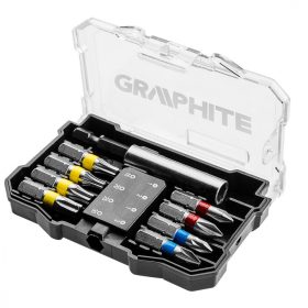 Graphite bitkészlet mágneses 25 mm 10 részes