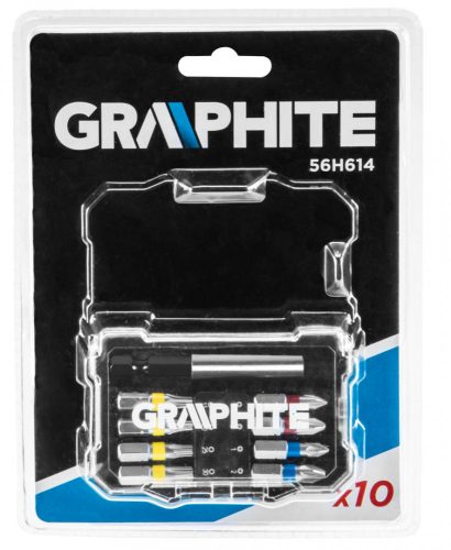 Graphite bitkészlet mágneses 25 mm 10 részes