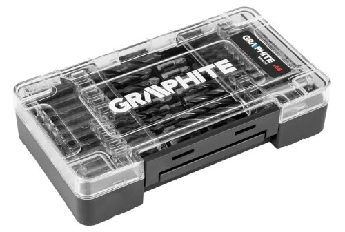 Graphite fúró- és bitkészlet, foglalatok, 66 db