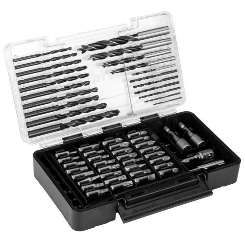 Graphite fúró- és bitkészlet, foglalatok, 66 db