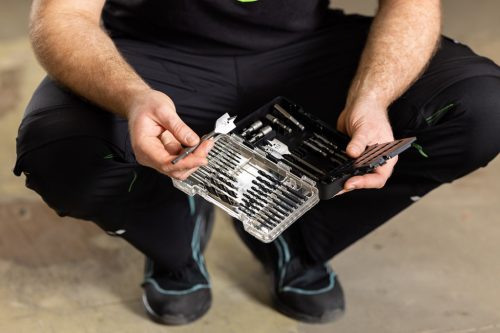 Graphite fúró- és bitkészlet, foglalatok, 66 db