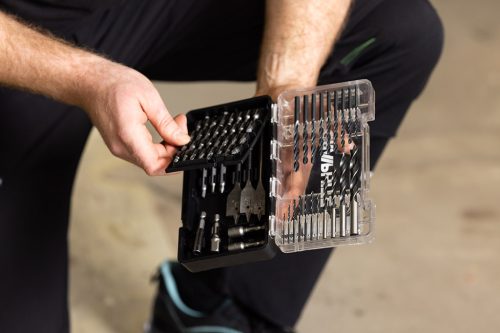 Graphite fúró- és bitkészlet, foglalatok, 66 db