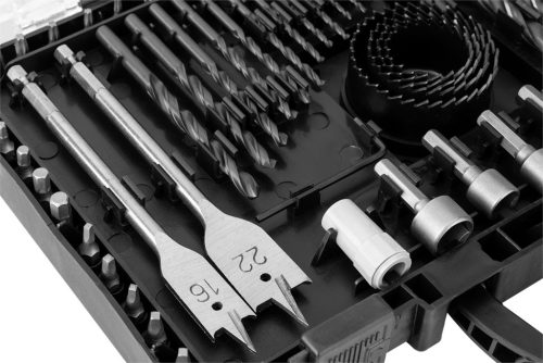 Graphite fúró- és bitkészlet, foglalatok, 90 db