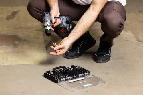 Graphite fúró- és bitkészlet, foglalatok, 90 db