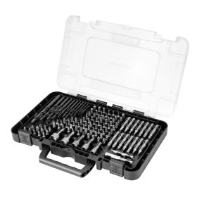 Graphite fúró- és bitkészlet, foglalatok, 120 db