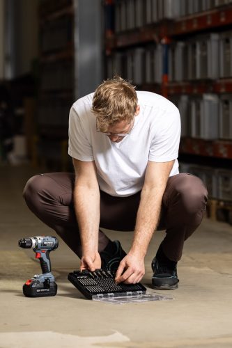 Graphite fúró- és bitkészlet, foglalatok, 120 db