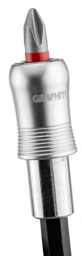 Graphite csavarhúzó bitkészlet 25mm, mágneses szárral műanyag tokban, 32db