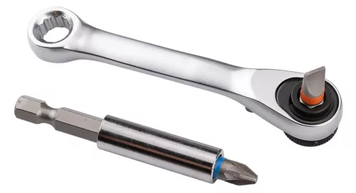 Graphite dugókulcs készlet bitekkel, racsnis és mágneses szárral műanyag tokban, 24db