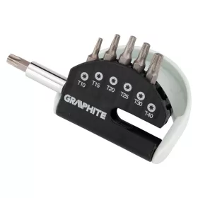 Graphite csavarhúzó bitkészlet T10, T15, T20, T25, T30, T40, 7 db